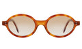Front view of Lugano Sunglasses in Nectar/Taupe Flat Gradient
