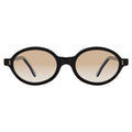 Front view of Lugano Sunglasses in Black/Taupe Flat Gradient