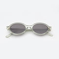 Front view of Lugano Sunglasses in Ghost Grey/Grey Flat