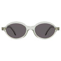 Front view of Lugano Sunglasses in Ghost Grey/Grey Flat