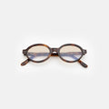 Front view of Lugano Sunglasses in Havana/Taupe Flat Gradient