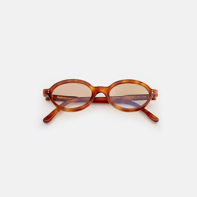 Lugano Sunglasses side view in Nectar / Taupe Flat Gradient