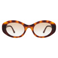 Front view of Luna Sunglasses in Havana/Taupe Flat Gradient