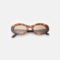 Front view of Luna Sunglasses in Havana/Taupe Flat Gradient