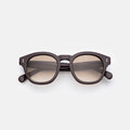 Front view of Madison Sunglasses in Bordeaux/Taupe Gradient