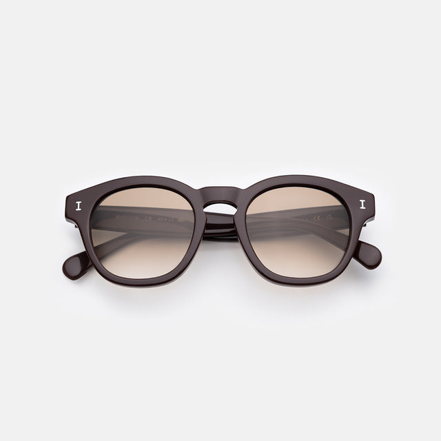 Madison Sunglasses side view in Bordeaux / Taupe Gradient
