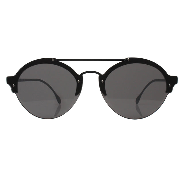 Product shot of Malpensa Sunglasses in Matte Black (Front View)