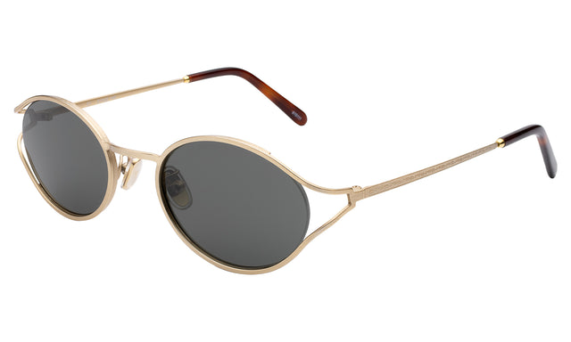 Maria Sunglasses side view in Gold / Grey