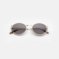 Front view of Maria Sunglasses in Gold/Grey