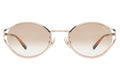 Front view of Maria Sunglasses in Rose Gold/Taupe Gradient
