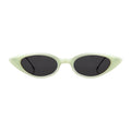 Front view of Marianne Sunglasses in Mint/Matte Black/Grey Flat