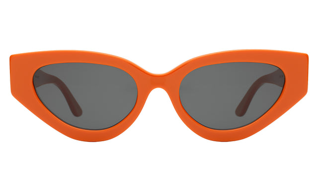Mary Lou Sunglasses in Aperol with Grey Flat