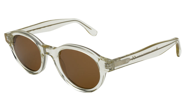 Medellin Sunglasses Side Profile in Champagne / Brown