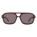 Front view of Memphis 57 Sunglasses in Bordeaux/Grey