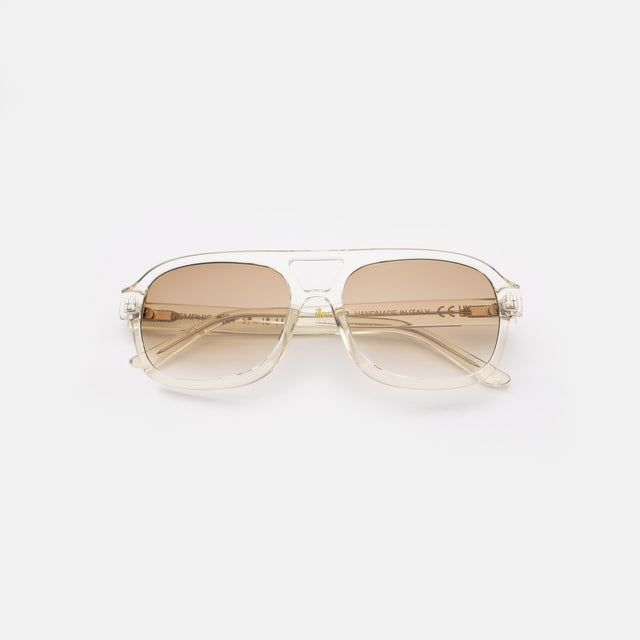 Memphis 57 Sunglasses side view in Champagne / Taupe Gradient