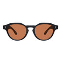 Front view of Michael Sunglasses in Black/Desert
