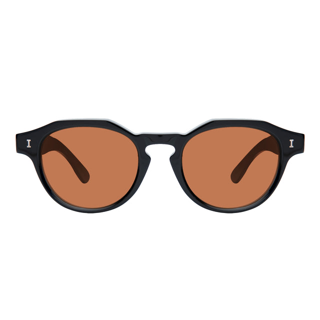 Michael Sunglasses front view in Black with Desert