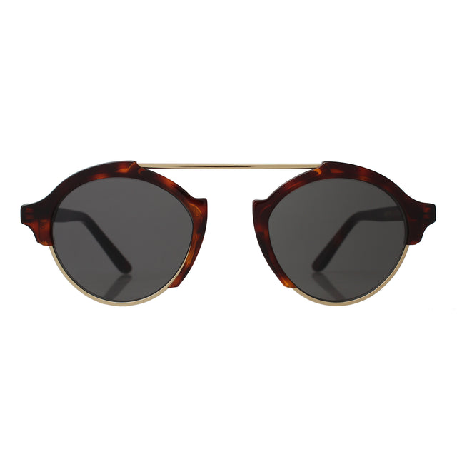 Product shot of Milan IV Sunglasses in Havana (Front View)