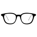 Front view of Monroe Optical in Black/Matte Black/Optical