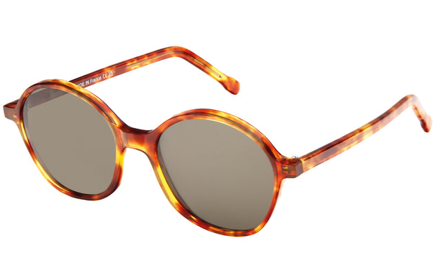 Montmartre Sunglasses side view in Golden Amber/ Brown
