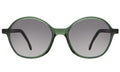 Front view of Montmartre Sunglasses in Pine/Grey Gradient