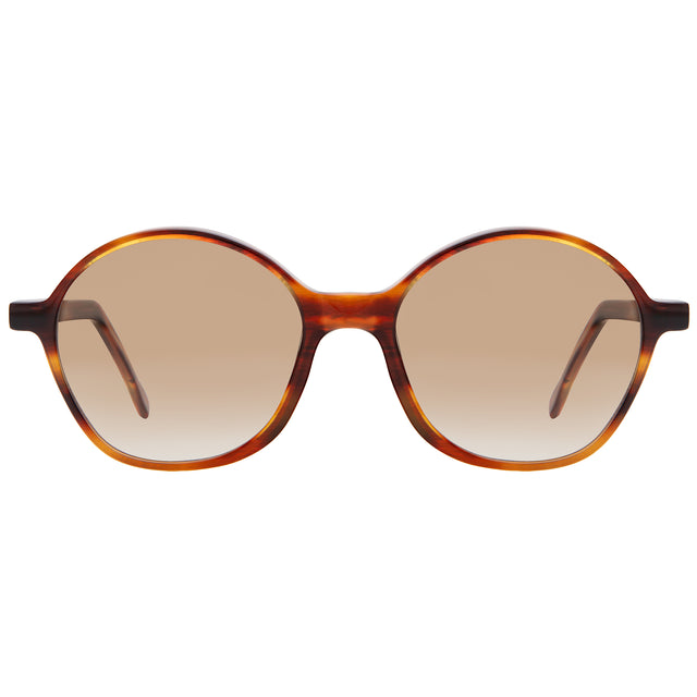Montmartre Sunglasses front view in Sand with Taupe Gradient