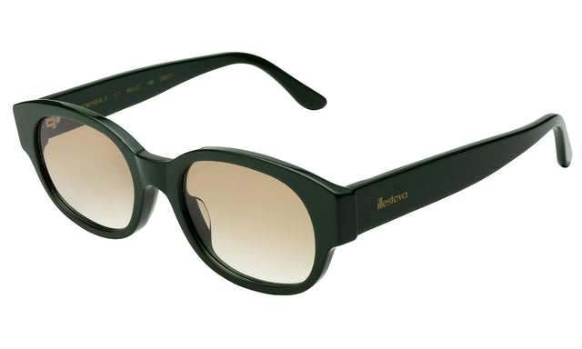 Montreal E Sunglasses side view in Evergreen / Taupe Flat Gradient