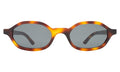 Front view of Munich Sunglasses in Havana/Grey Flat