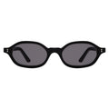 Front view of Munich Sunglasses in Black/Grey Flat
