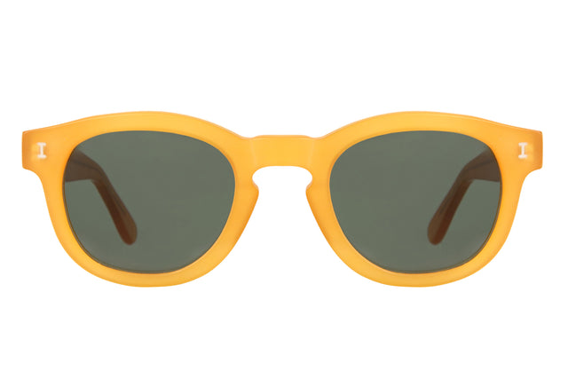 Murdoch Sunglasses in Matte Honey Gold with Olive