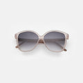 Front view of Nancy 57 Sunglasses in Thistle/Grey Gradient