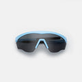 Front view of Nick Kyrgios x illesteva 1 Sports Frames in Baby Blue/Grey