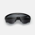 Front view of Nick Kyrgios x illesteva 1 Sports Frames in Black/Grey