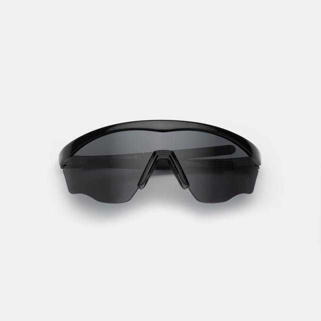 Nick Kyrgios x illesteva 1 Sports Frames side view in Black / Grey