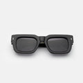 Front view of Nick Kyrgios x illesteva 2 Sunglasses in Black/Grey Flat