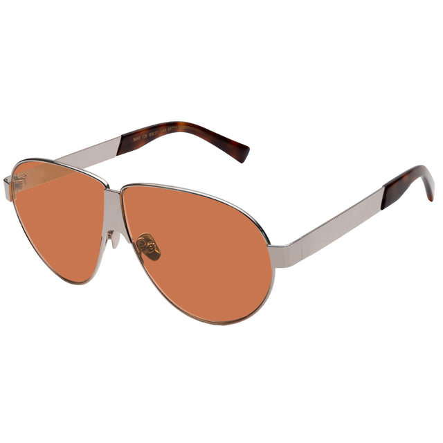 Niki Sunglasses side view in Silver / Desert