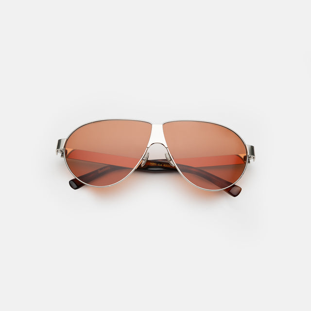 Niki Sunglasses side view in Silver / Desert