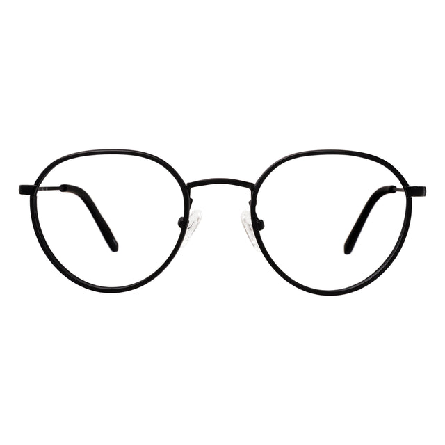  Oxford Optical front view in Matte Black Optical