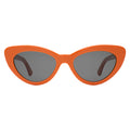 Front view of Pamela Sunglasses in Aperol/Grey Flat