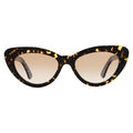 Front view of Pamela Sunglasses in Flame/Taupe Flat Gradient