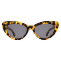 Front view of Pamela Sunglasses in Tortoise/Grey Flat