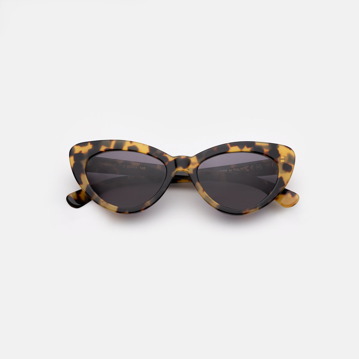 Pamela Sunglasses in Tortoise with Grey Flat lenses