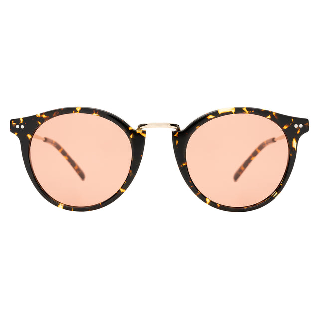 Portofino Sunglasses front view in Flame with Sunset