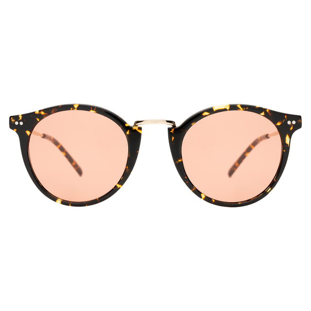 Portofino Sunglasses front view in Flame with Sunset