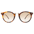 Front view of Portofino Sunglasses in Havana/Taupe Gradient