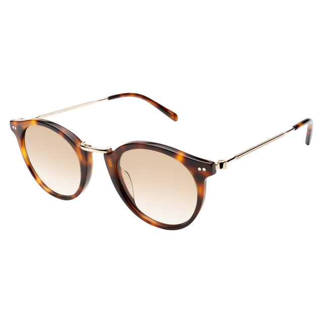 Portofino Sunglasses side view in Havana / Taupe Gradient