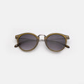 Front view of Portofino Sunglasses in Moss/Grey Gradient