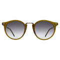 Front view of Portofino Sunglasses in Moss/Grey Gradient