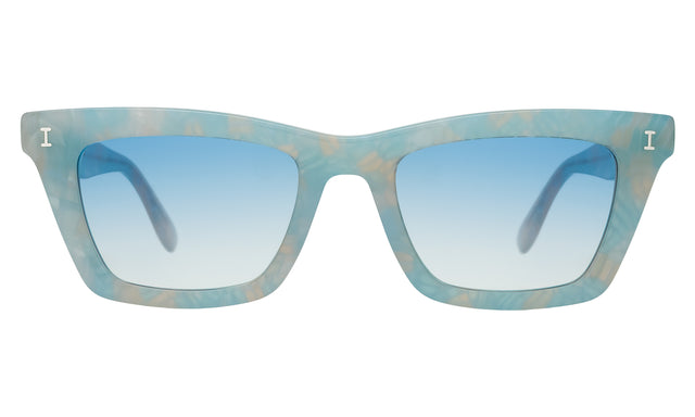 Portugal Sunglasses in Celeste with Blue Flat Gradient See Through