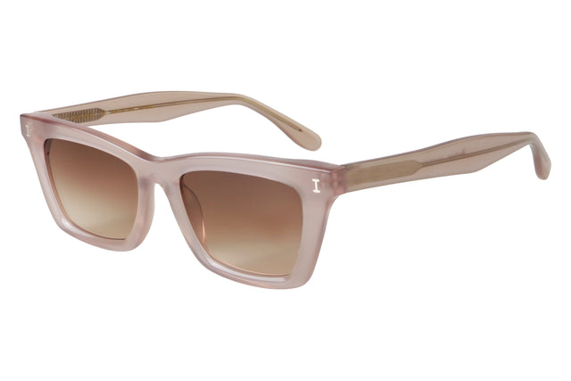 Portugal Sunglasses Side Profile in Thistle / Brown Flat Gradient
